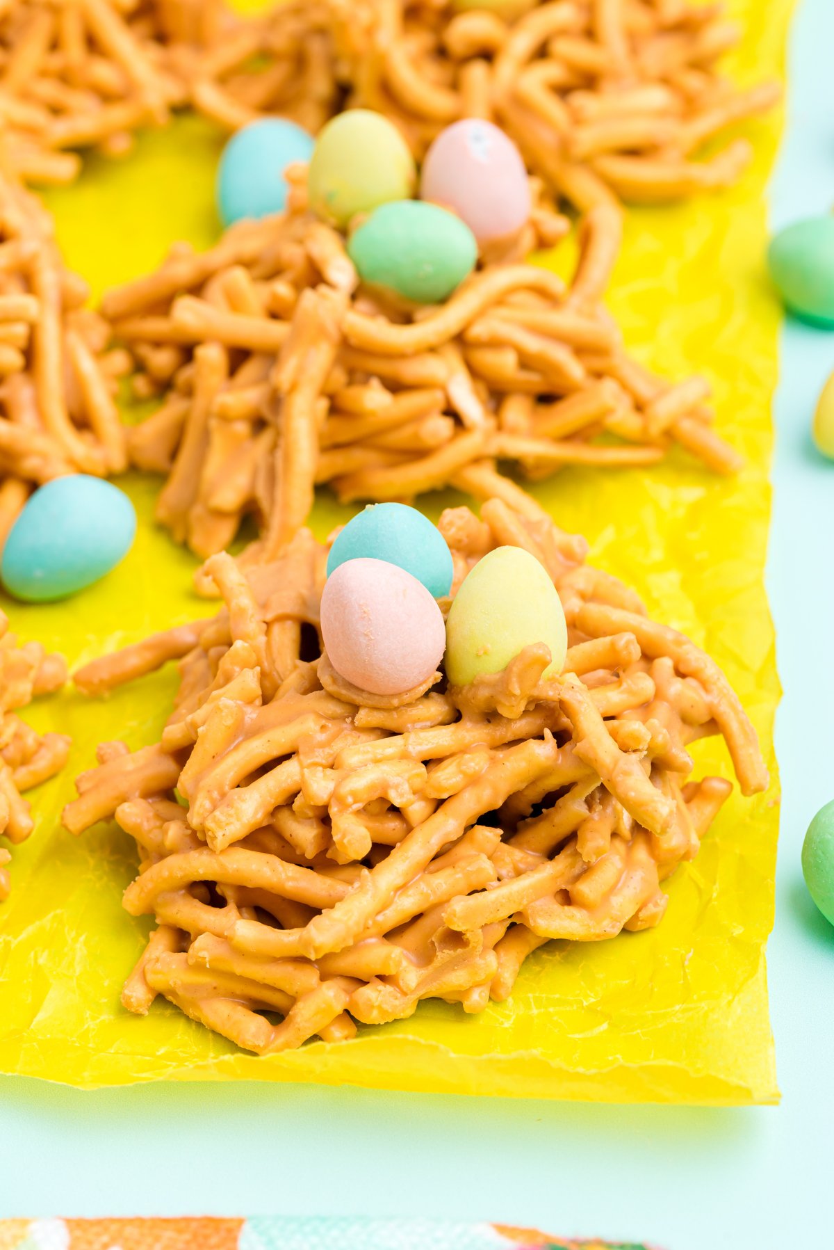 butterscotch haystacks turned into nests