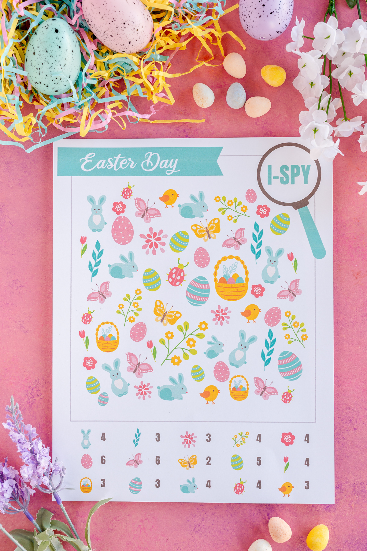 Easter i spy page