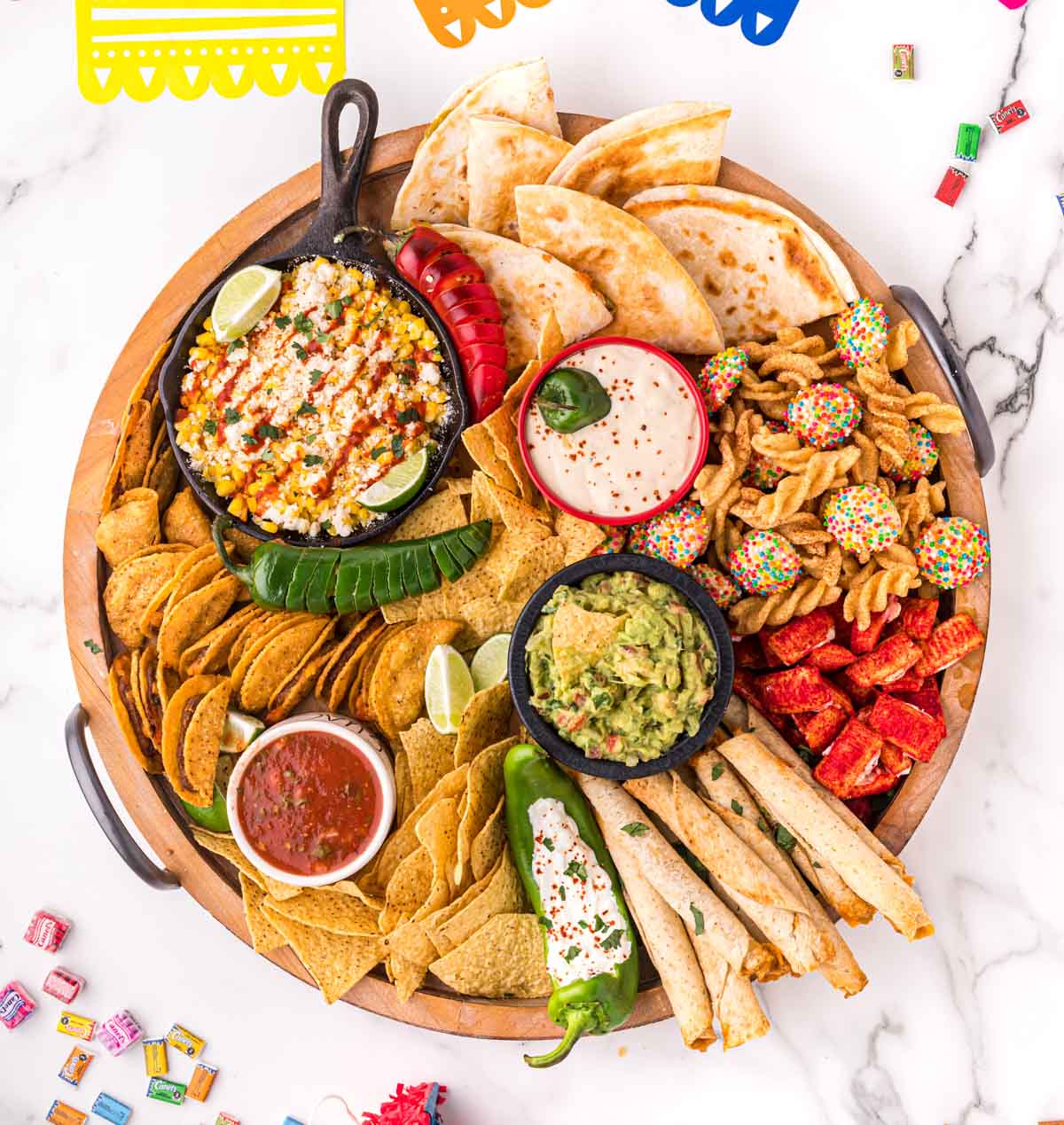 Mexican Charcuterie Board for Cinco De Mayo