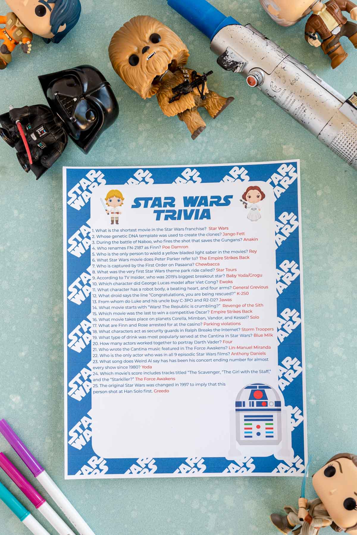 Star Wars trivia questions with answers