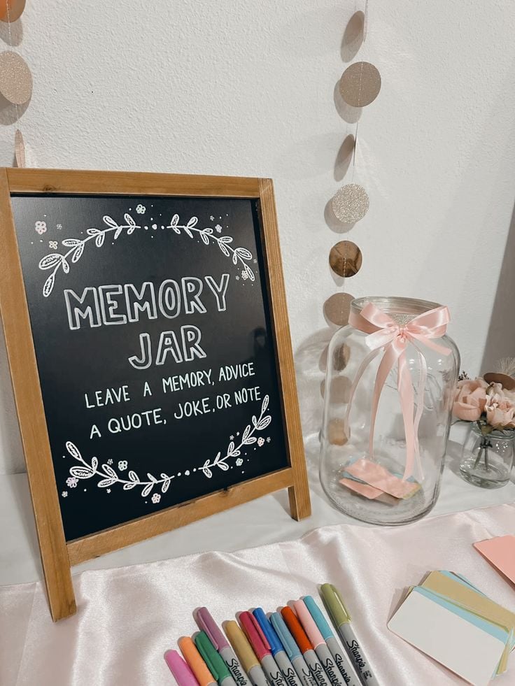 graduation memory jar setup