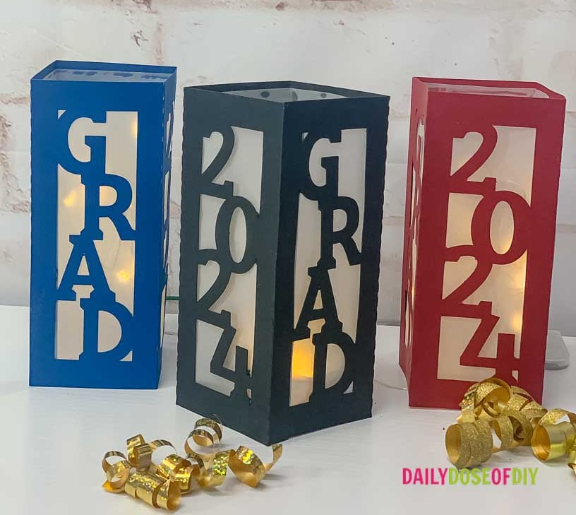lanterns with graduation decor