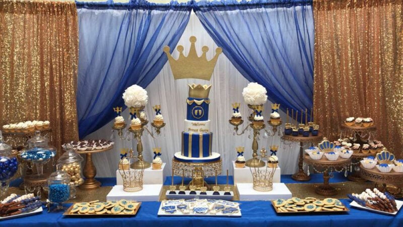 royal baby shower table