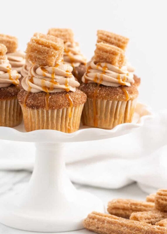 Churro cupcakes