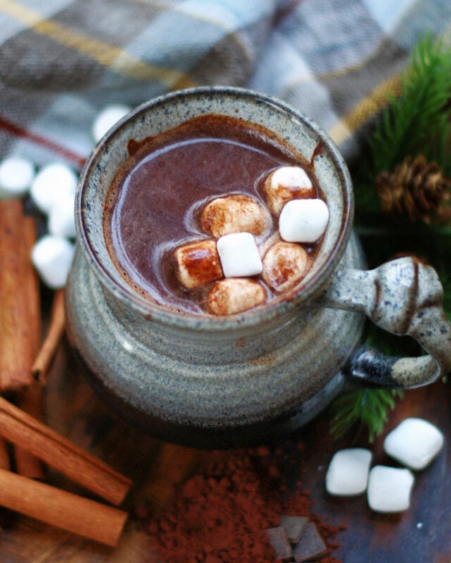 Mug of Mexican hot chocolate