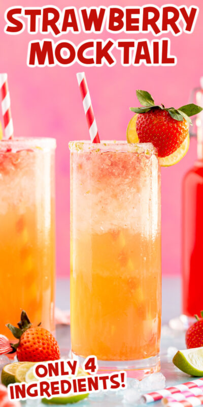 strawberry mocktail with text on the image