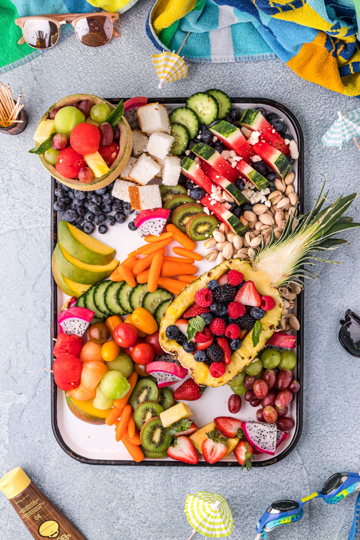 charcuterie board with space on the board