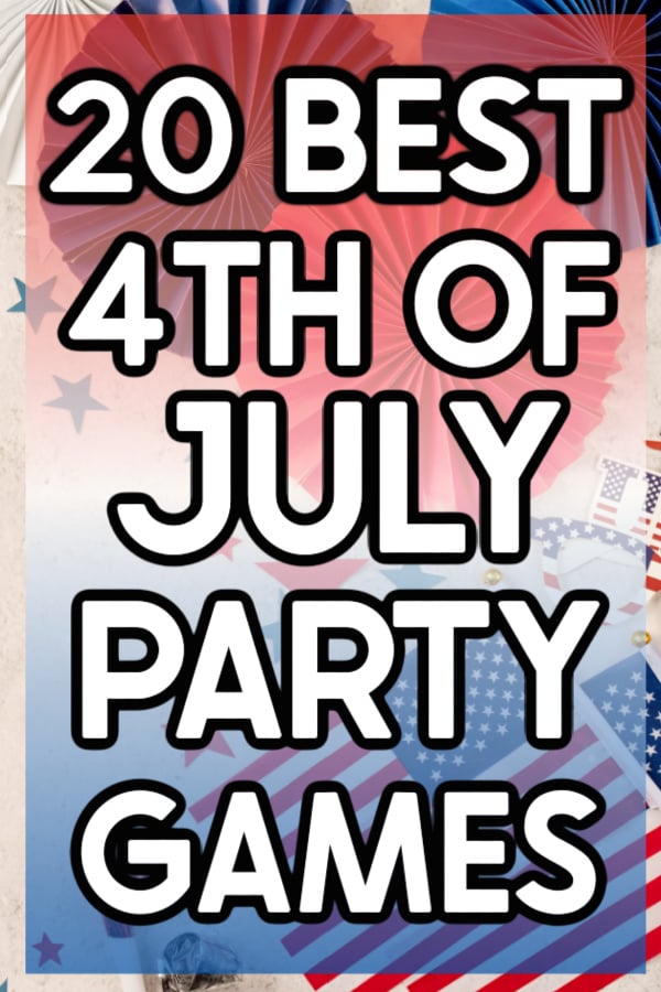 collage of 4th of July items with text on top