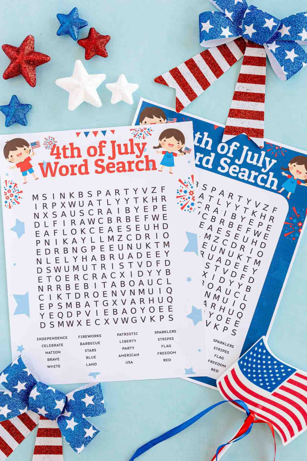 Free Printable 4th of July Word Search