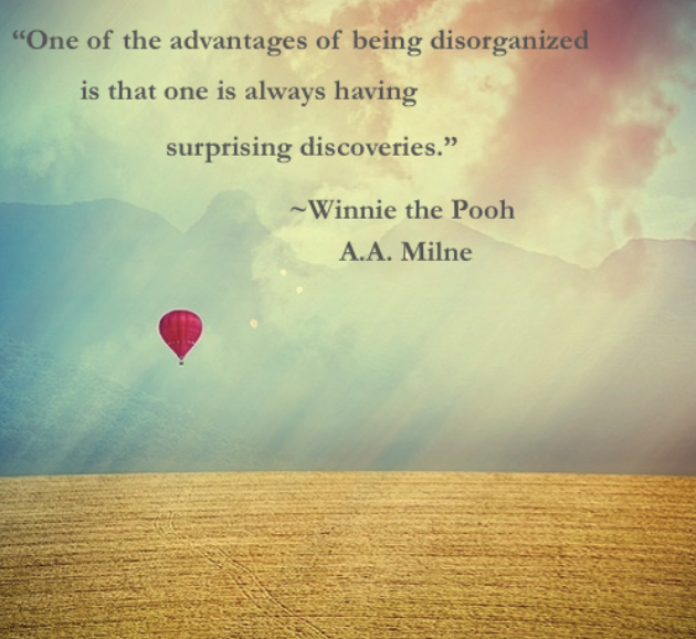 balloon in the sky with a winnie the pooh quote