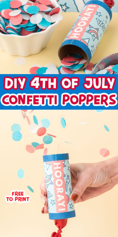 DIY confetti poppers collage