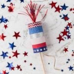 complete firework craft on a white background