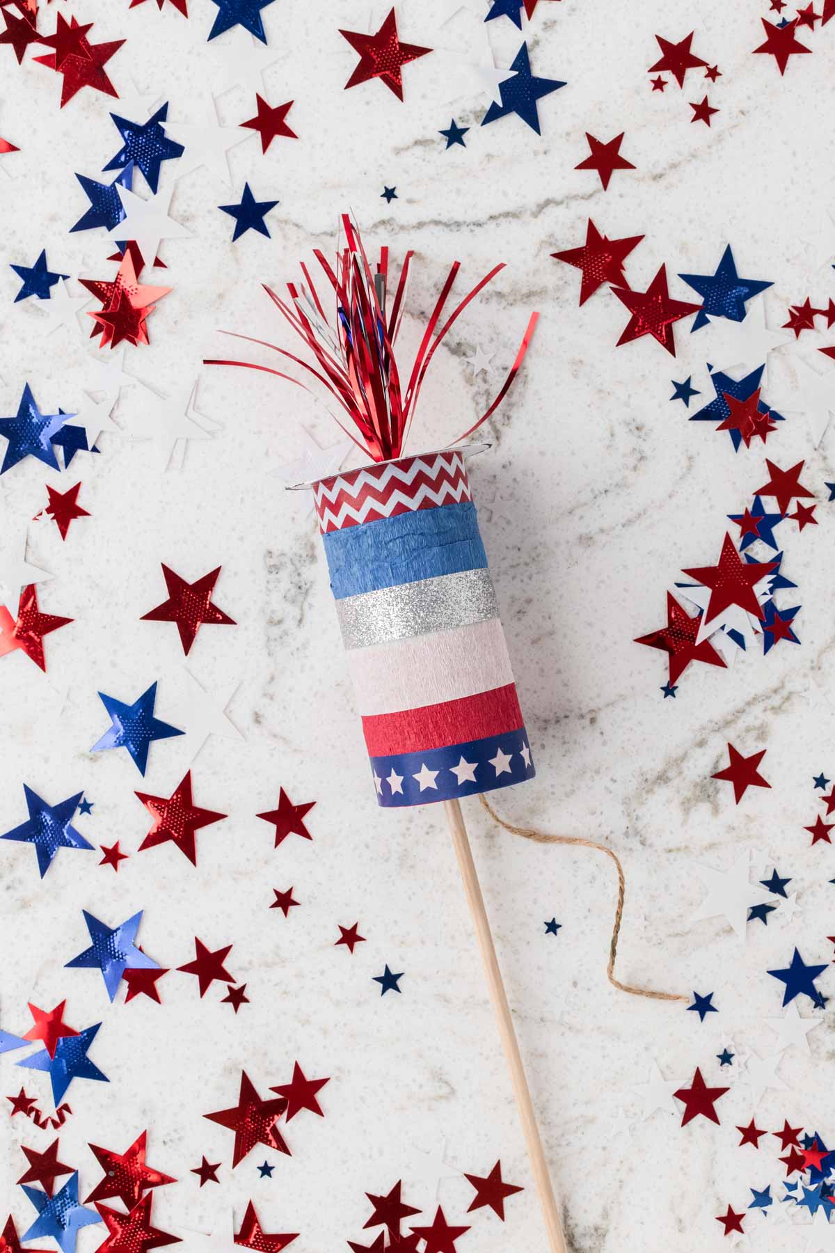 Easy 4th of July Firework Craft