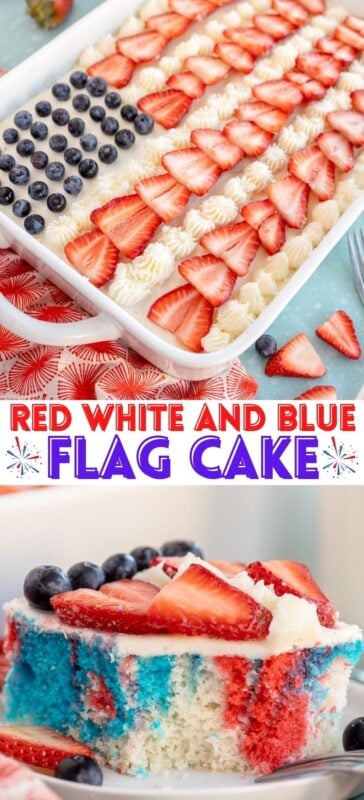 Easy American Flag Cake for Fourth of July - Play Party Plan