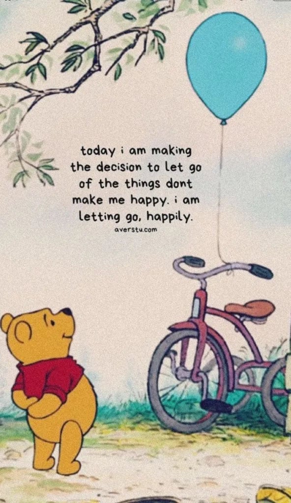 winnie the pooh quote with a picture of pooh