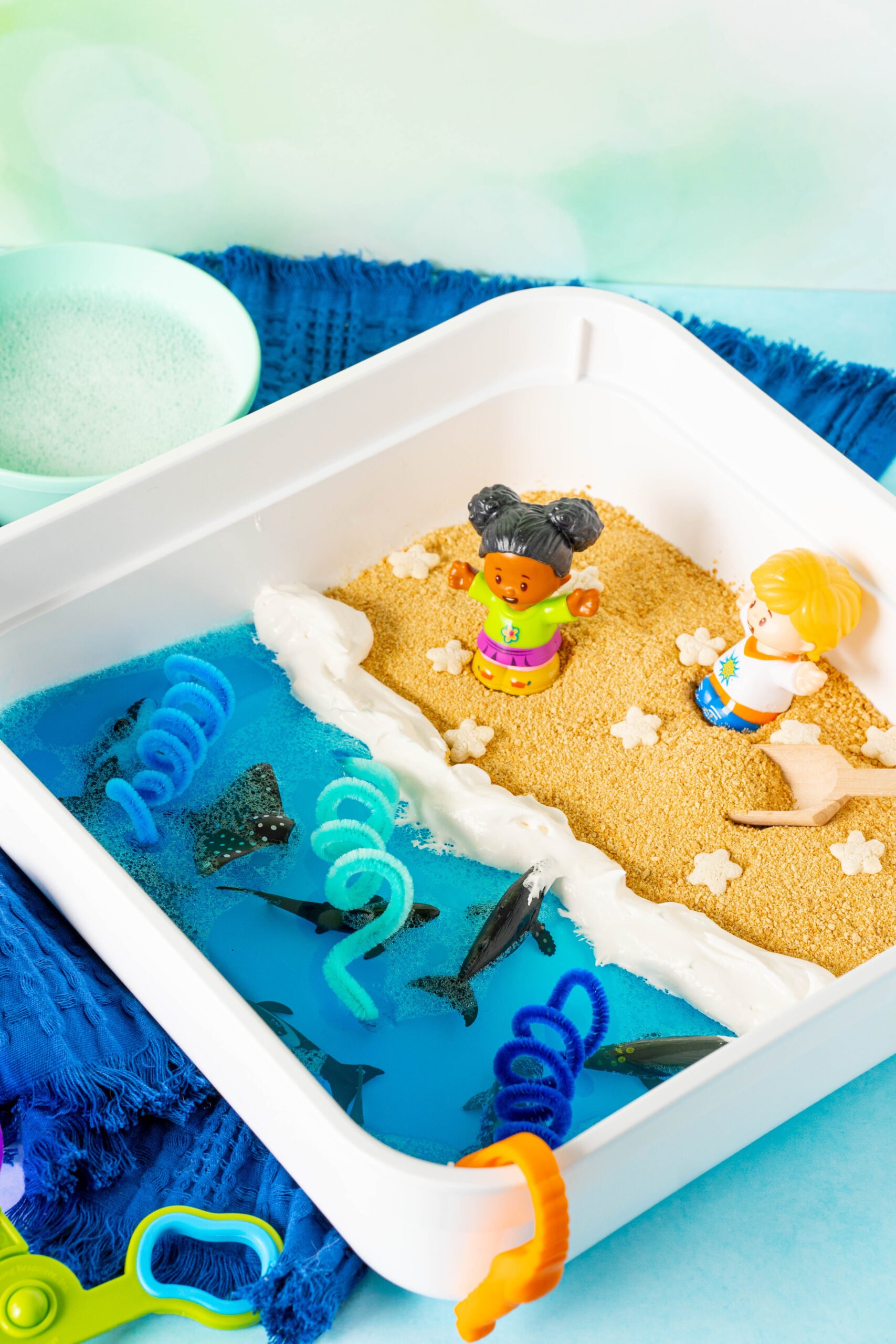 ocean sensory bin 