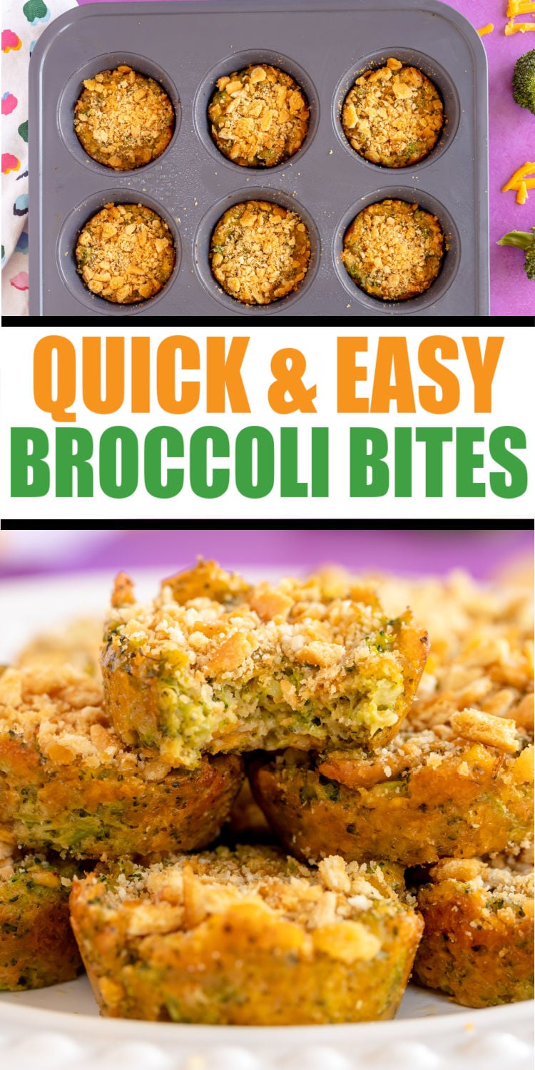 Baked Broccoli Cheese Bites Recipe 5 Ingredients Play Party Plan