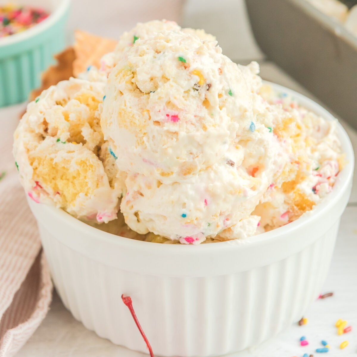 No Churn Birthday Cake Ice Cream Recipe