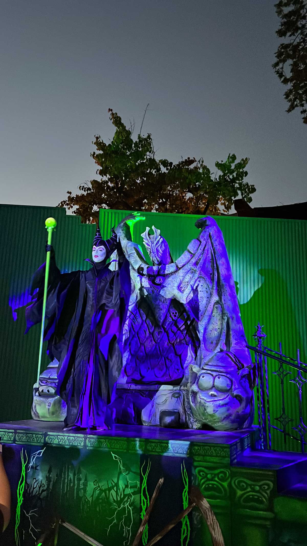 Malificient at Oogie Boogie Bash