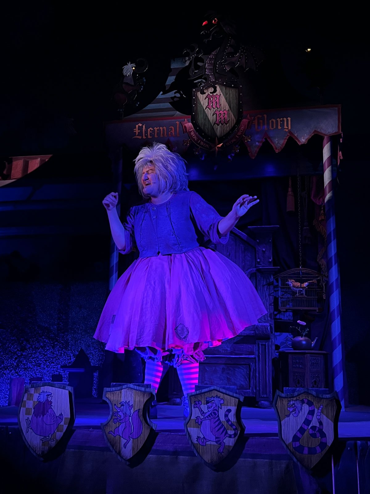 Madam Mim at Oogie Boogie Bash