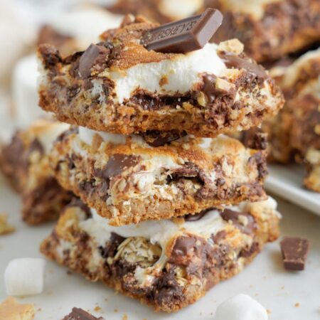 stacked s'mores bars