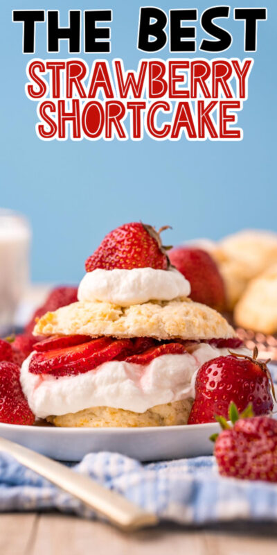 strawberry shortcake with a title