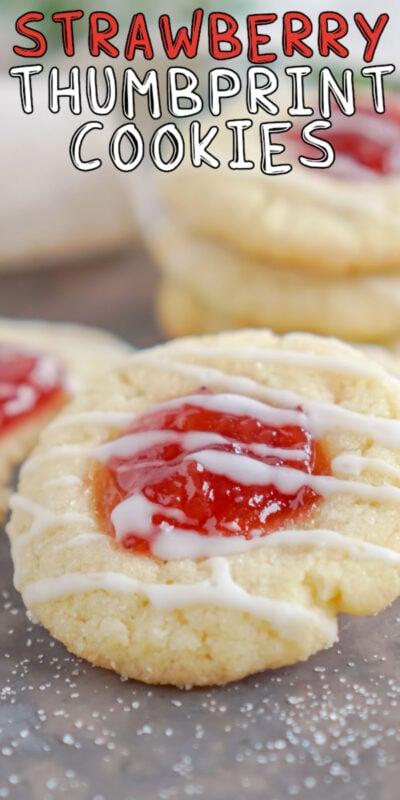 Easy Strawberry Thumbprint Cookies - Play Party Plan