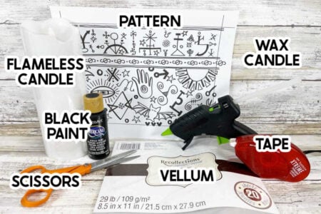 DIY Hocus Pocus Black Flame Candle - Play Party Plan