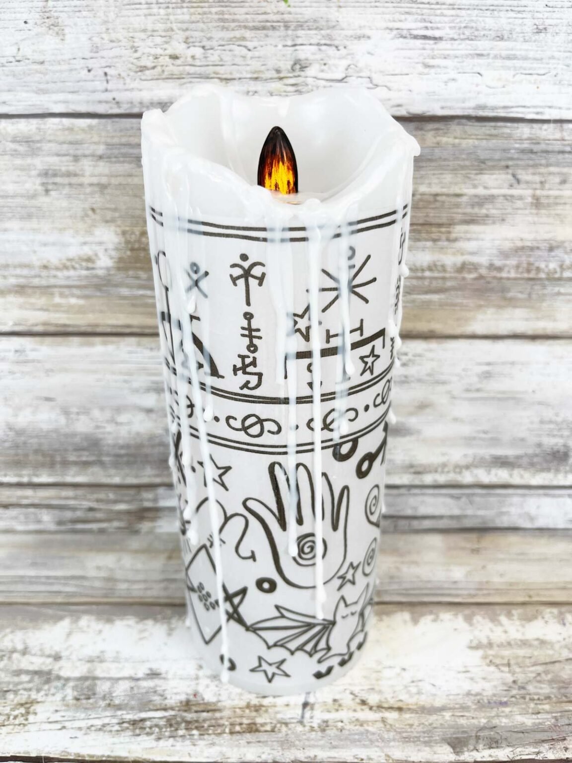DIY Hocus Pocus Black Flame Candle Play Party Plan