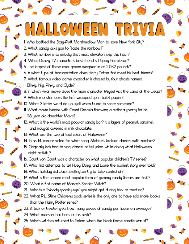 75 Fun Halloween Trivia Questions