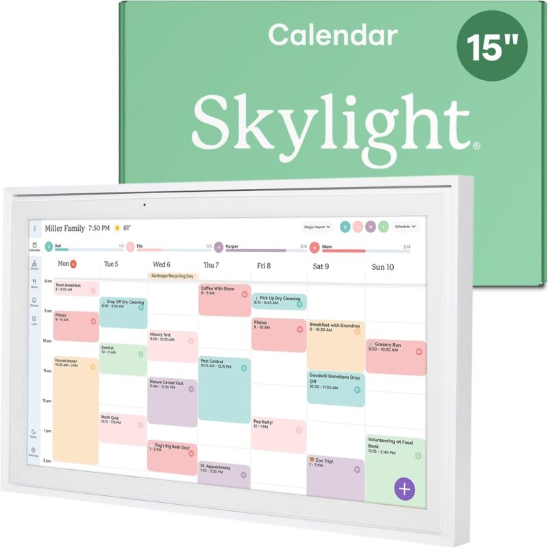 Skylight calendar with a skylight box