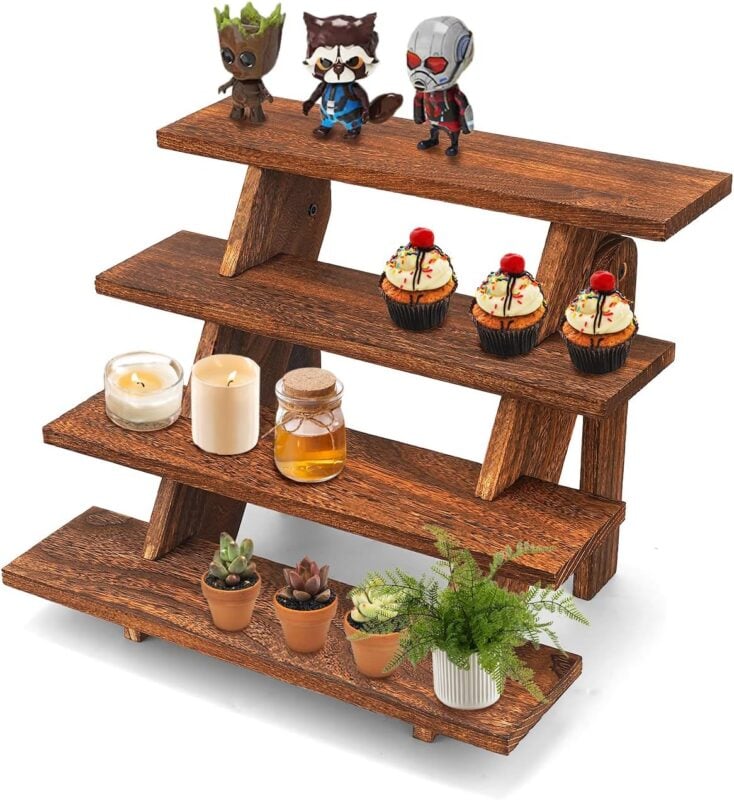 four tier serving tray