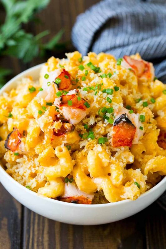 bowl of lobster macaroni and cheese