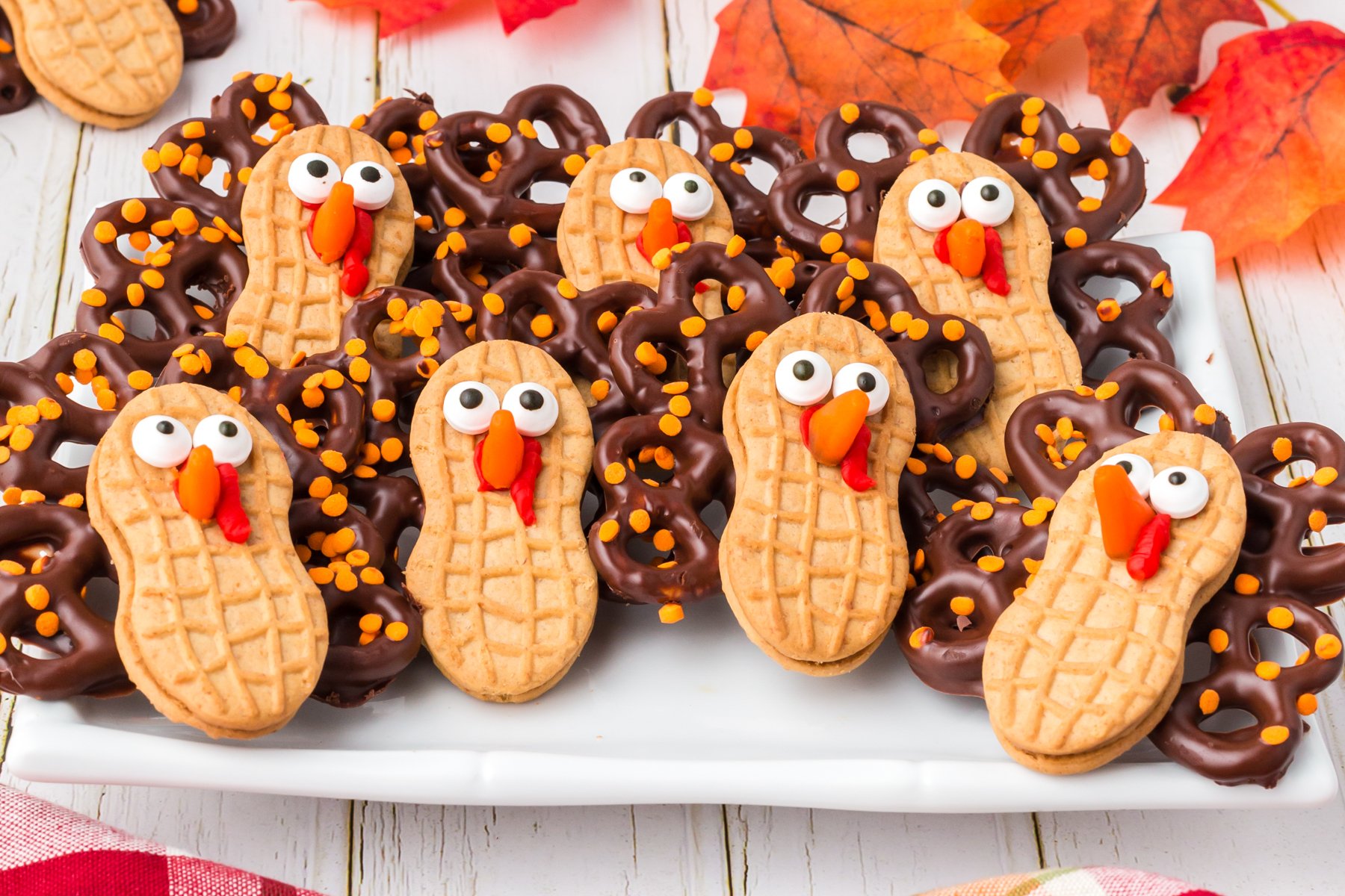 Nutter Butter Turkey Cookies for Thanksgiving