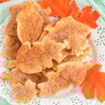 plate full of pie crust cookies