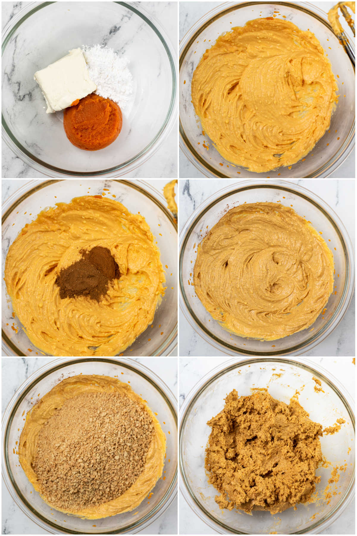 collage of photos showing how to make pumpkin balls