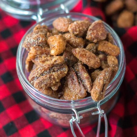 jar full of candied nuts