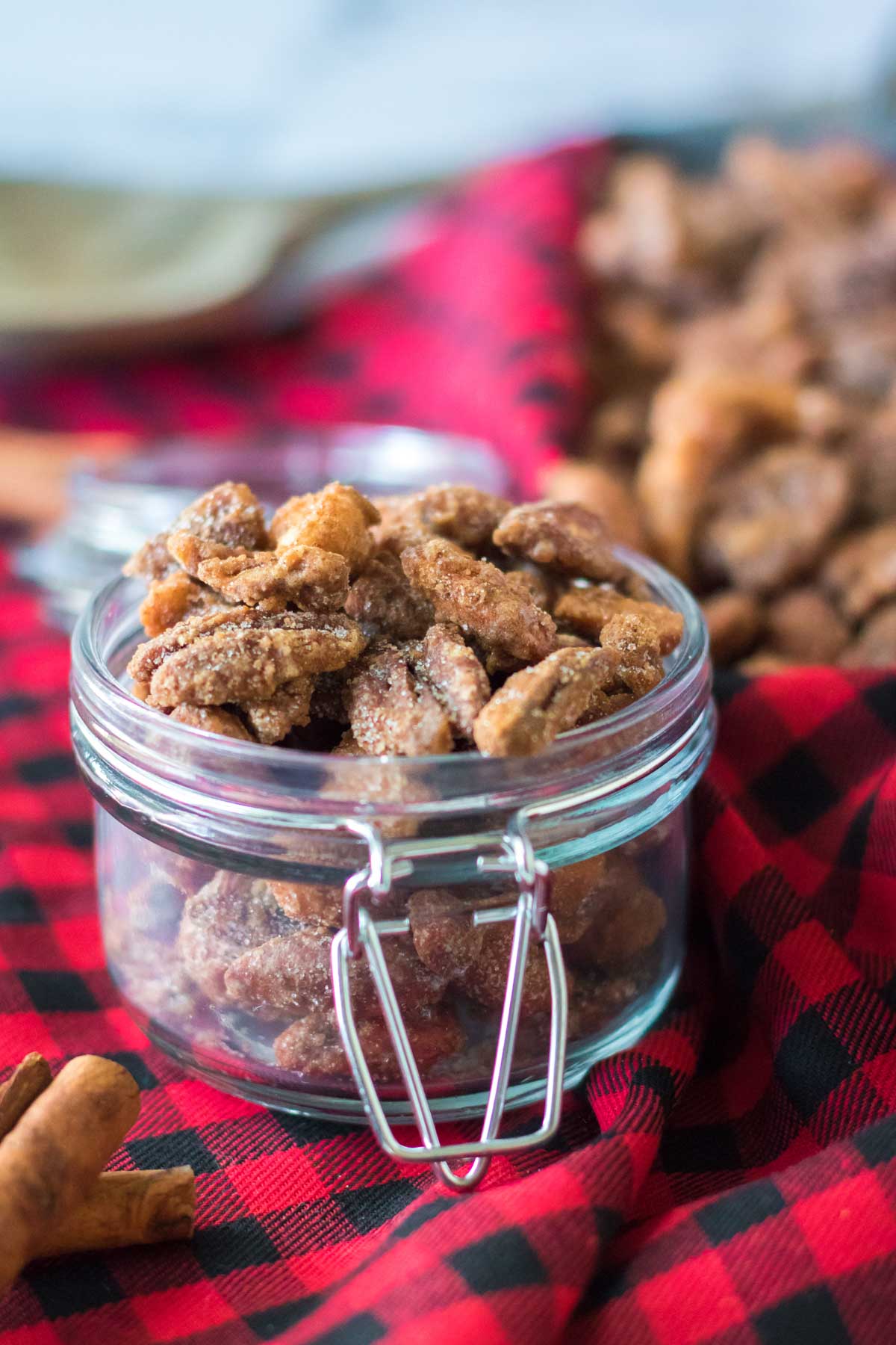 jar of candied nuts 