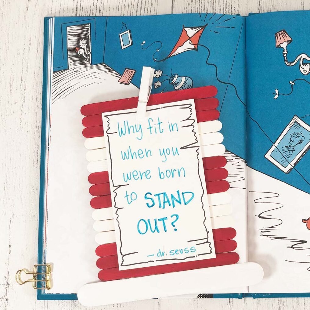 Easy Cat in the Hat Craft for Kids