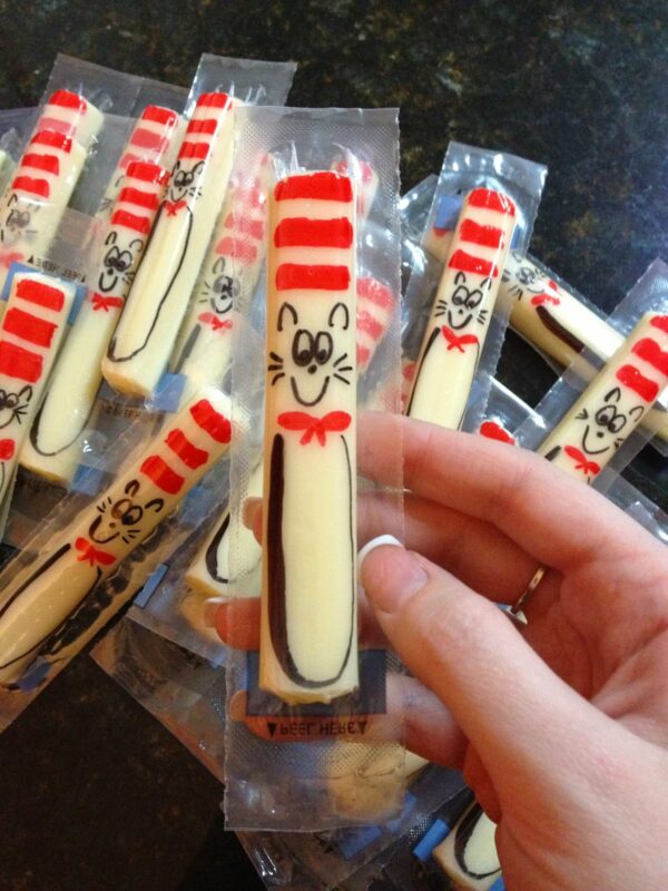 cat in the hat string cheeses