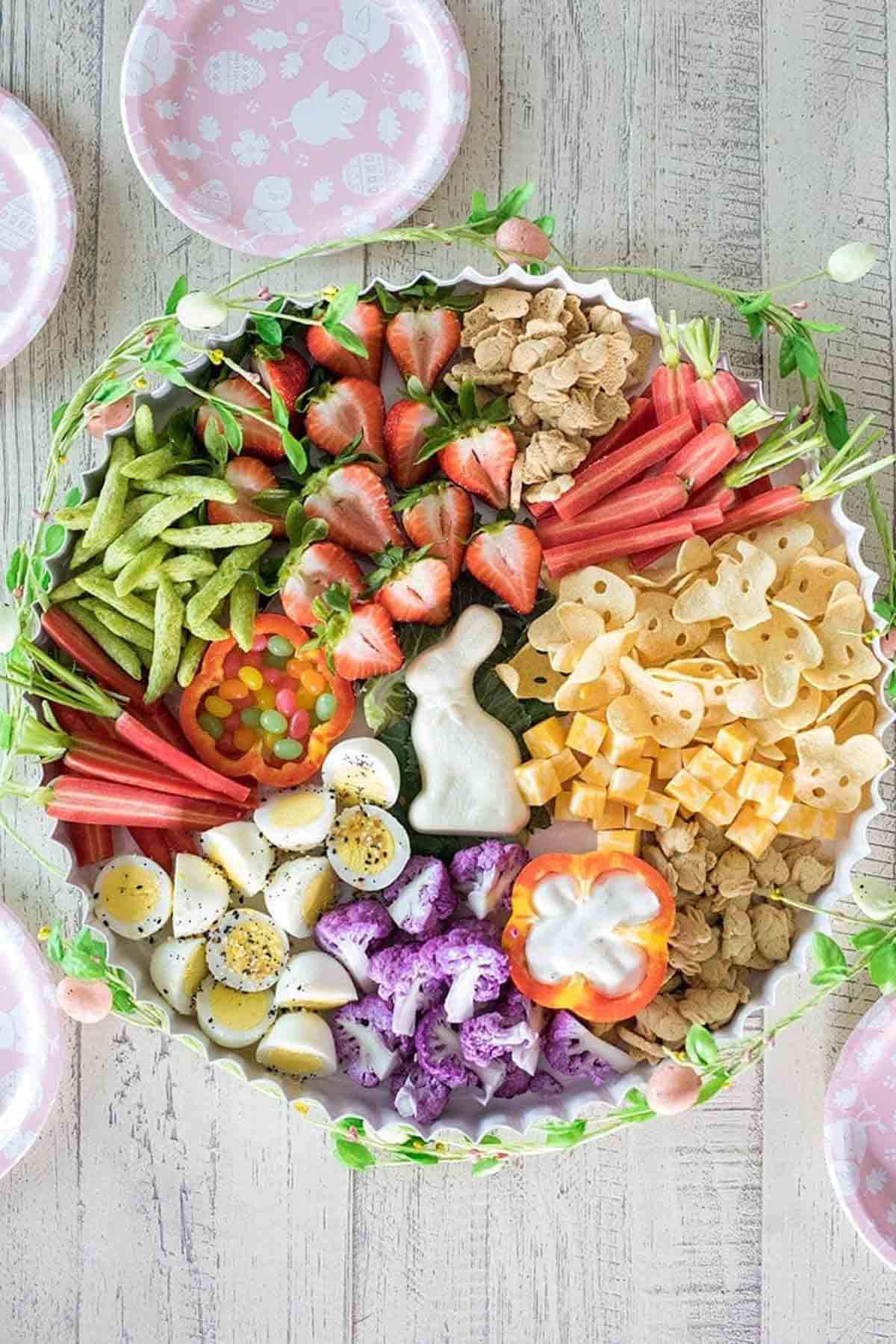 Easter Bunny Fruit Tray - The Tasty Travelers