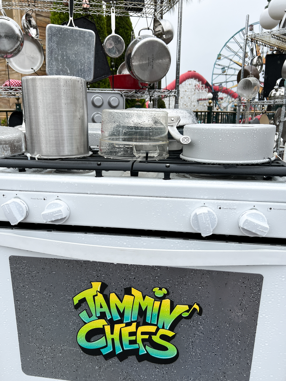 set for the Jammin' Chefs at the Disney California adventure food and wine festival