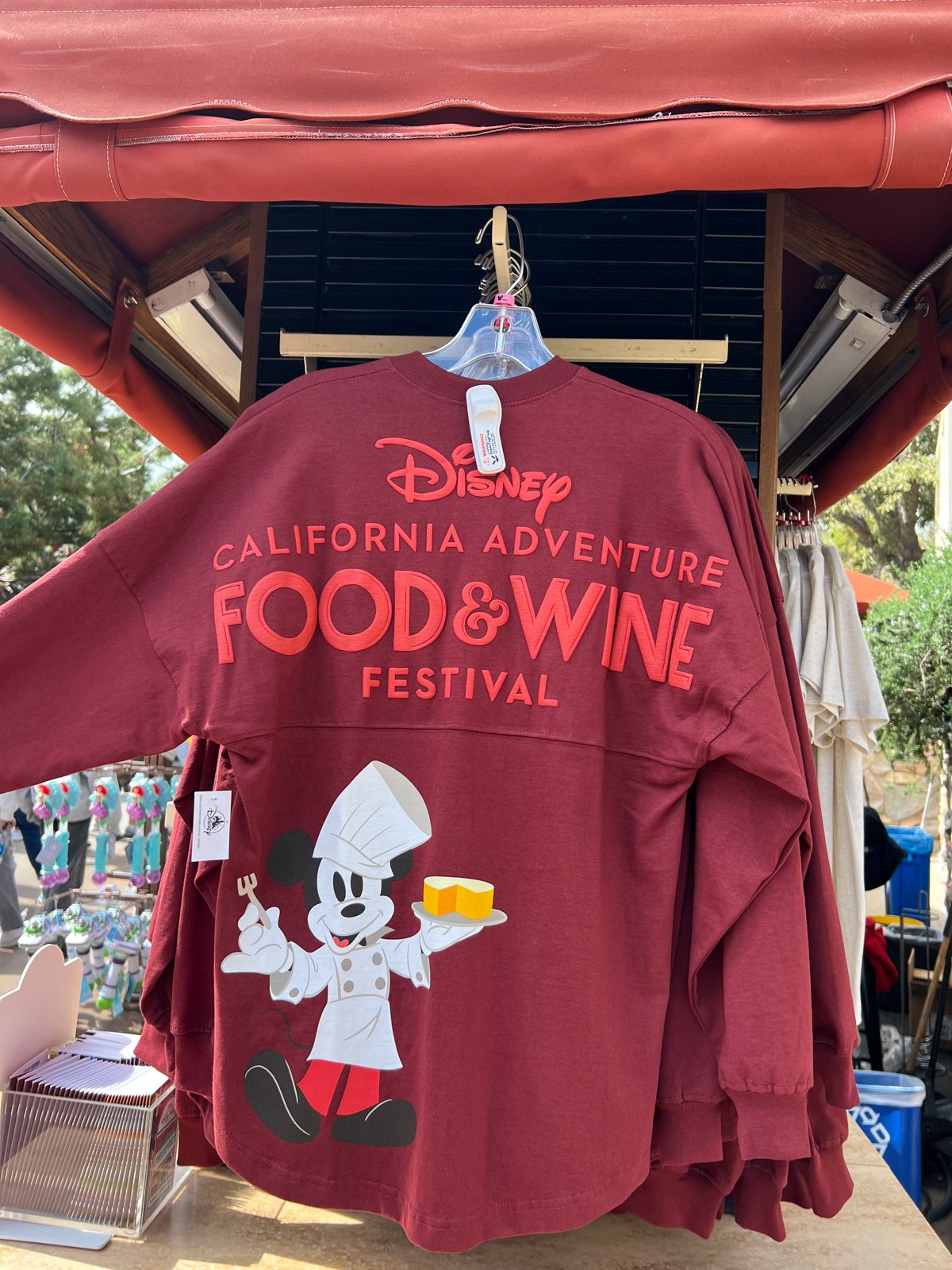 shirt at Disneyland food and wine festival 2024