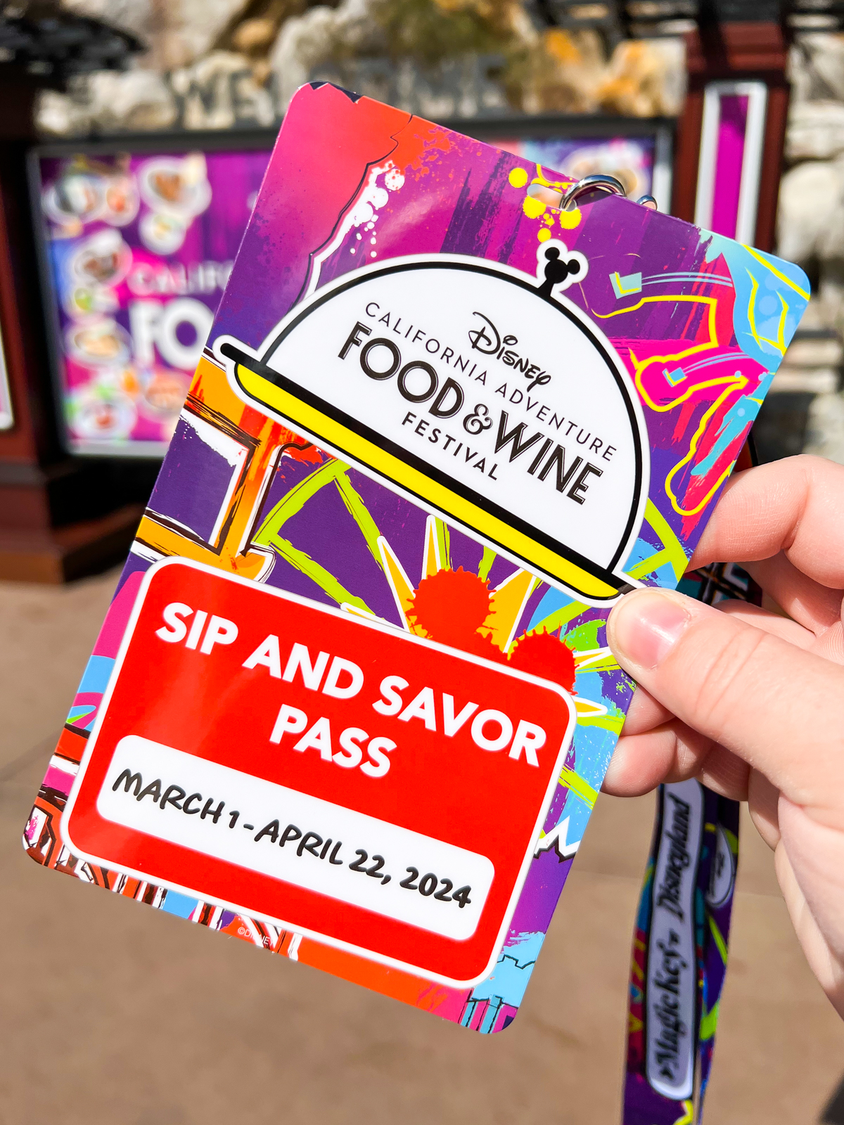 Disneyland food and wine festival sip and savor pass