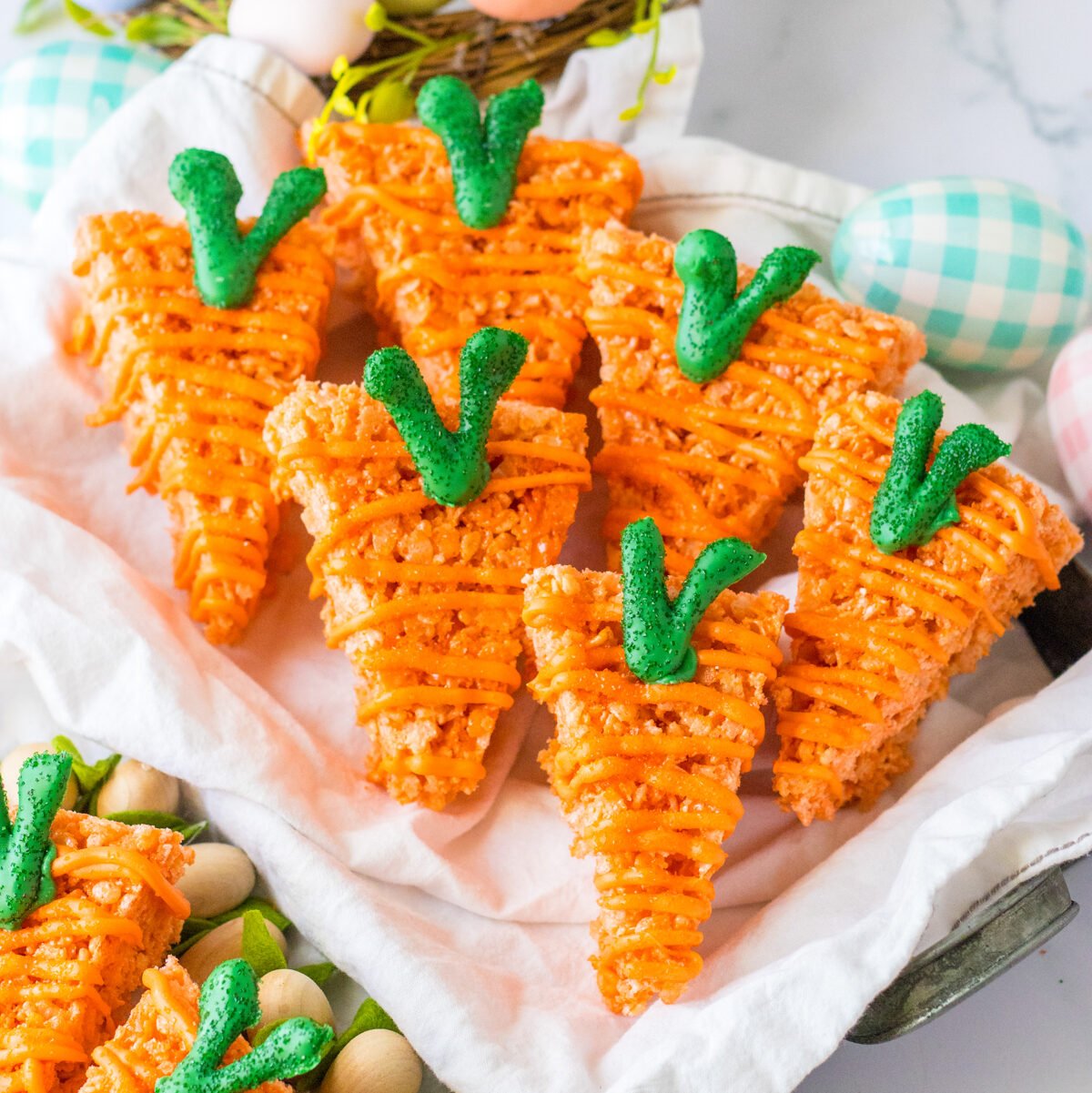 Carrot Easter Rice Krispie Treat Ideas
