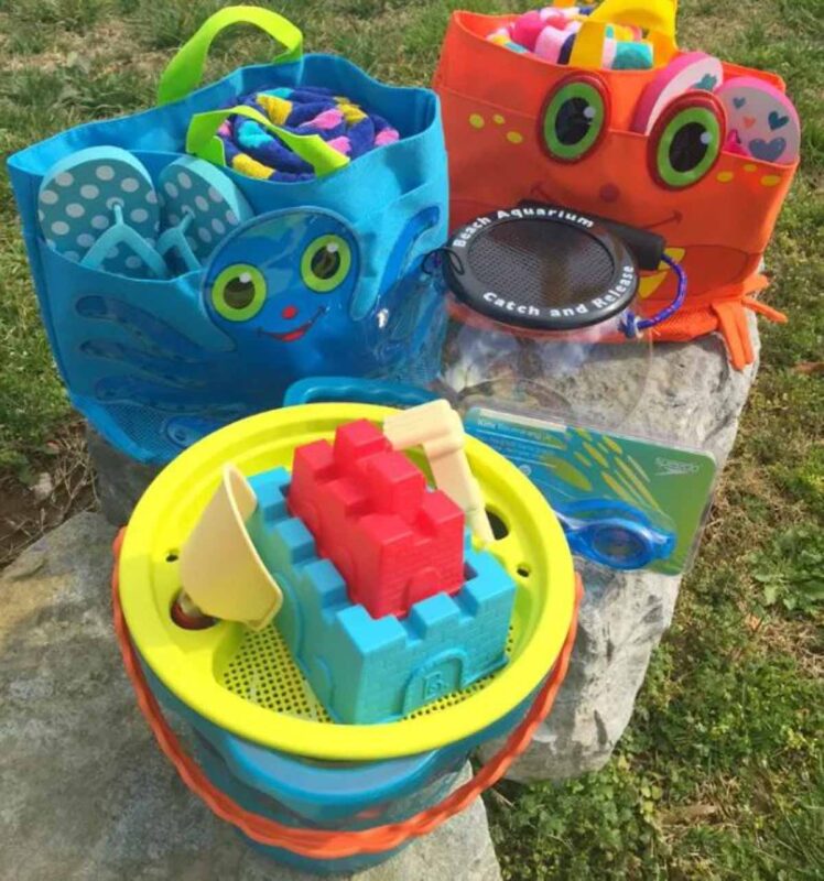 sand bucket with sand toys