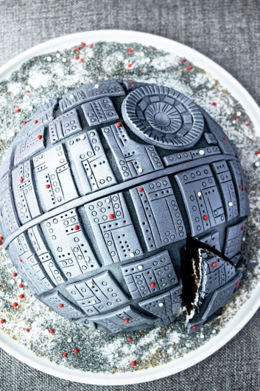 gray death star cake