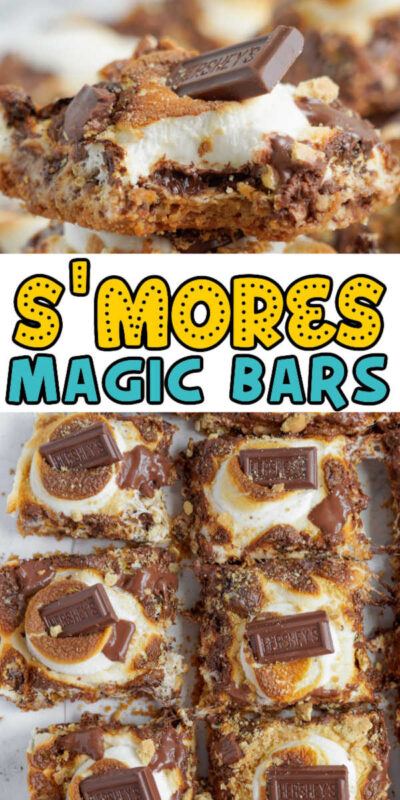 various images of smores bars