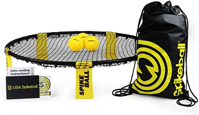 circular net with balls for spikeball