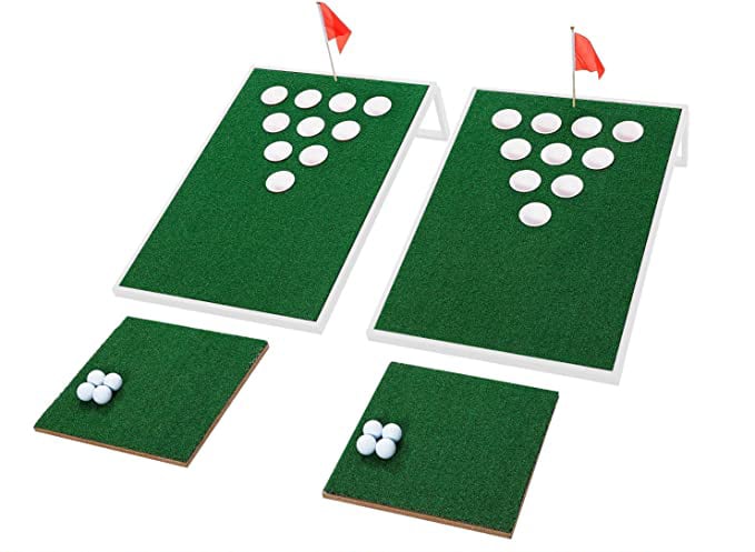 golf chipping cornhole board